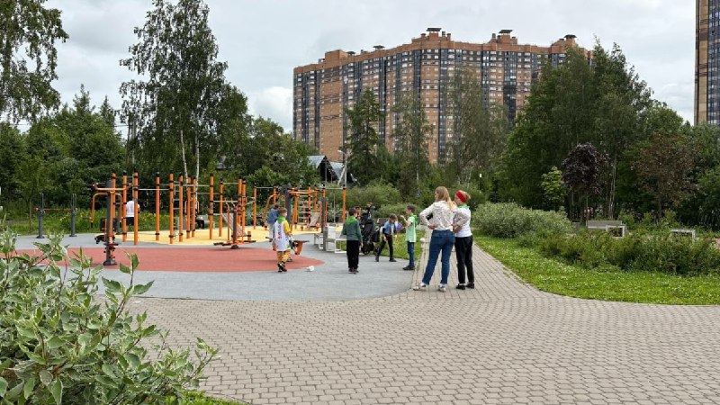 Workout-комплекс с HDPE-панелями