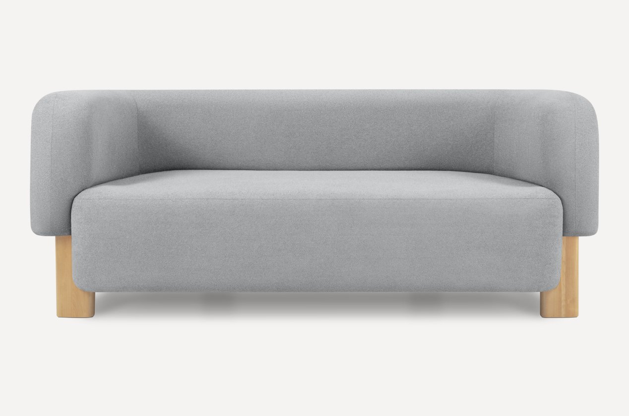 Navo toʻgʻri divan — kulrang