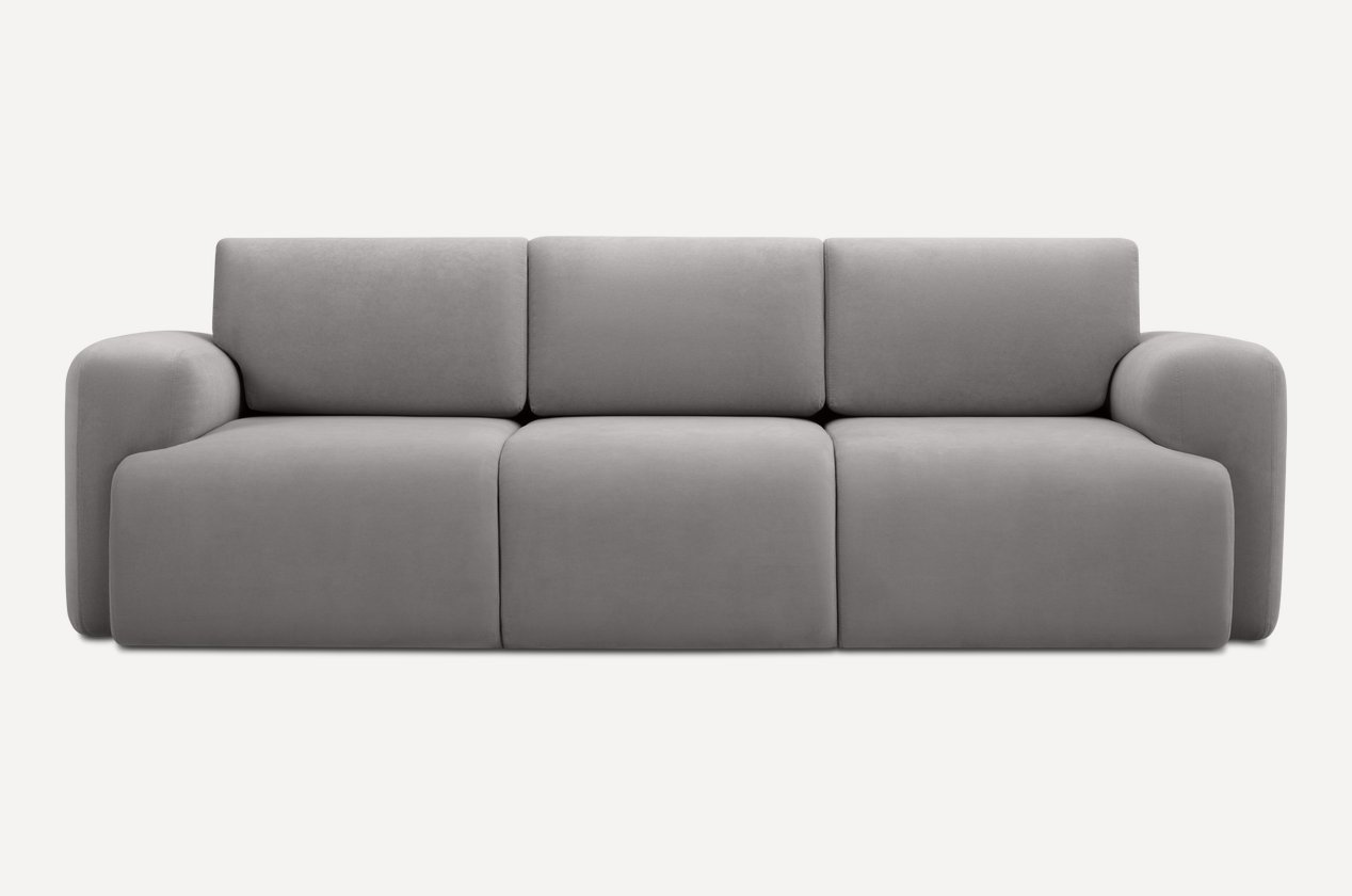 Sitora toʻgʻri divan 250 sm — och kulrang