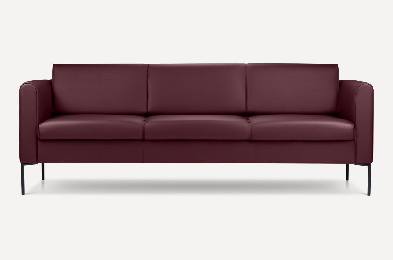 Chiroq to'g'ri divan — bordo rang