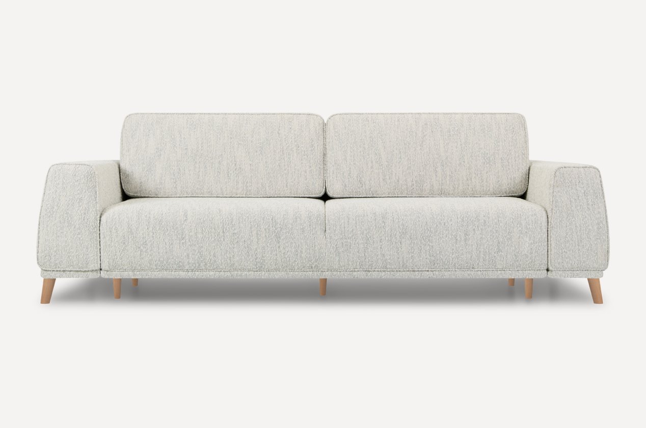 Navo divan 250 sm — sut rangli bukle