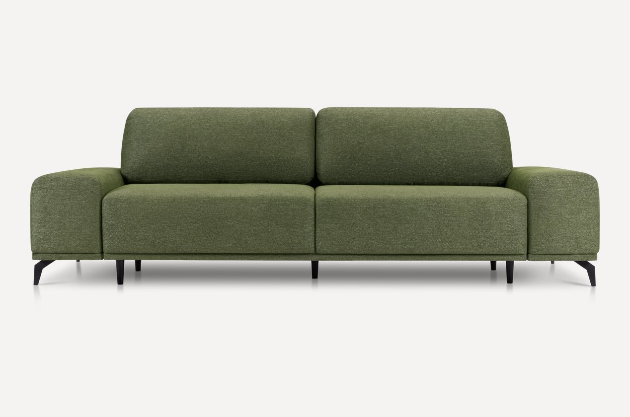 Boghcha toʻgʻri divan — zaytun rang