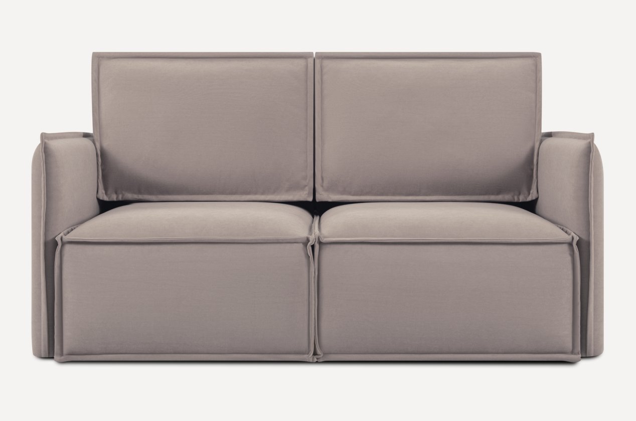 Navo divan 158 sm — velvet latte — jigarrang