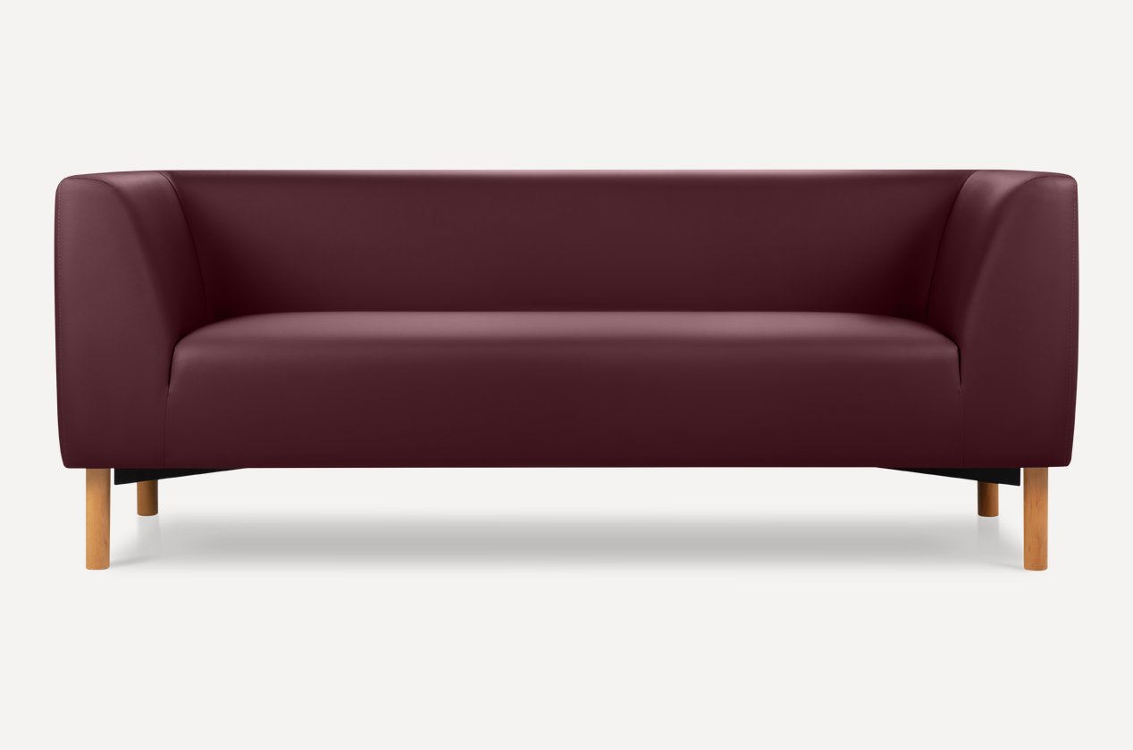 Chiroq toʻgʻri divan — qizil
