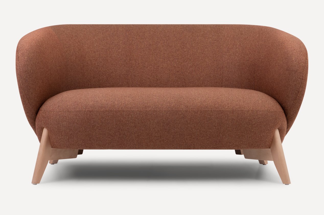 Chorsu toʻgʻri divan — terrakota rang