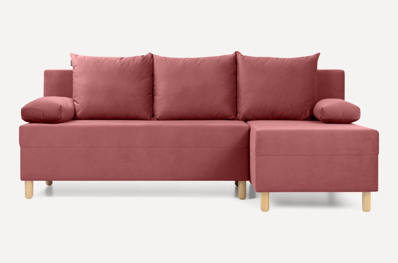 Sitora burchak divan — korall rang