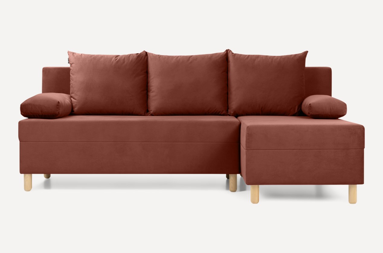 Sitora burchakli divan — terrakota