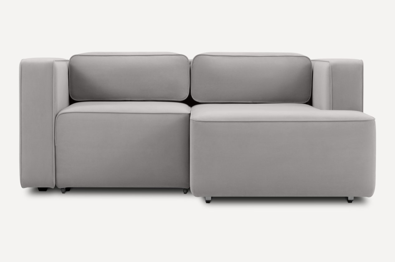 Navo burchak divan 186 sm — kulrang