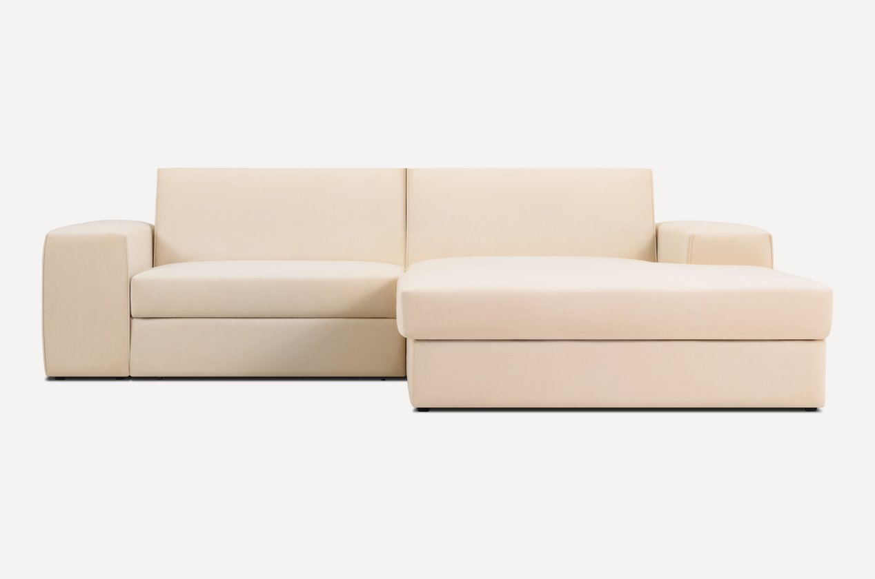 Chiroq burchakli divan — bej rang