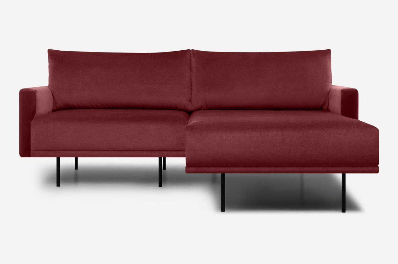Chiroq burchakli divan — marsala