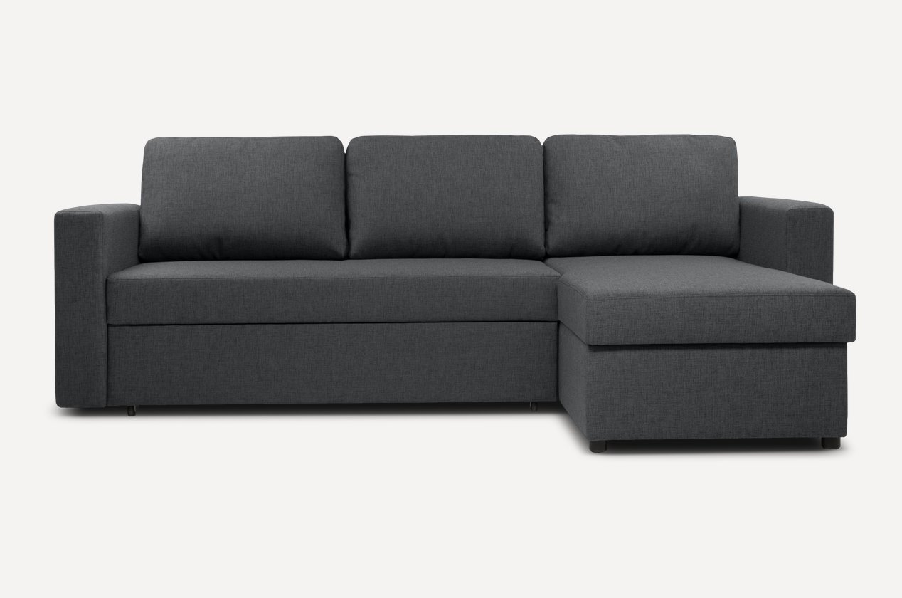 Registon burchak divan — grafit rang