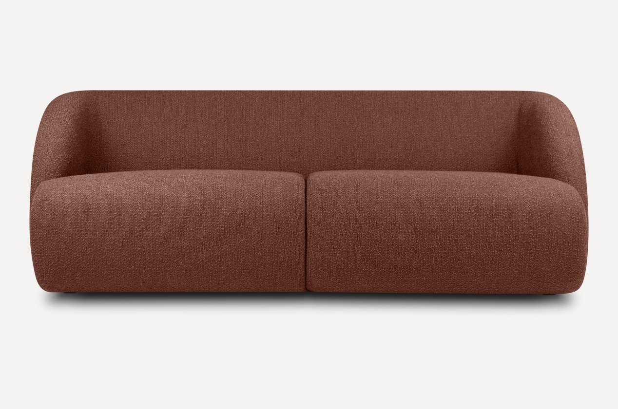 Sitora toʻgʻri divan 210 sm — terrakota