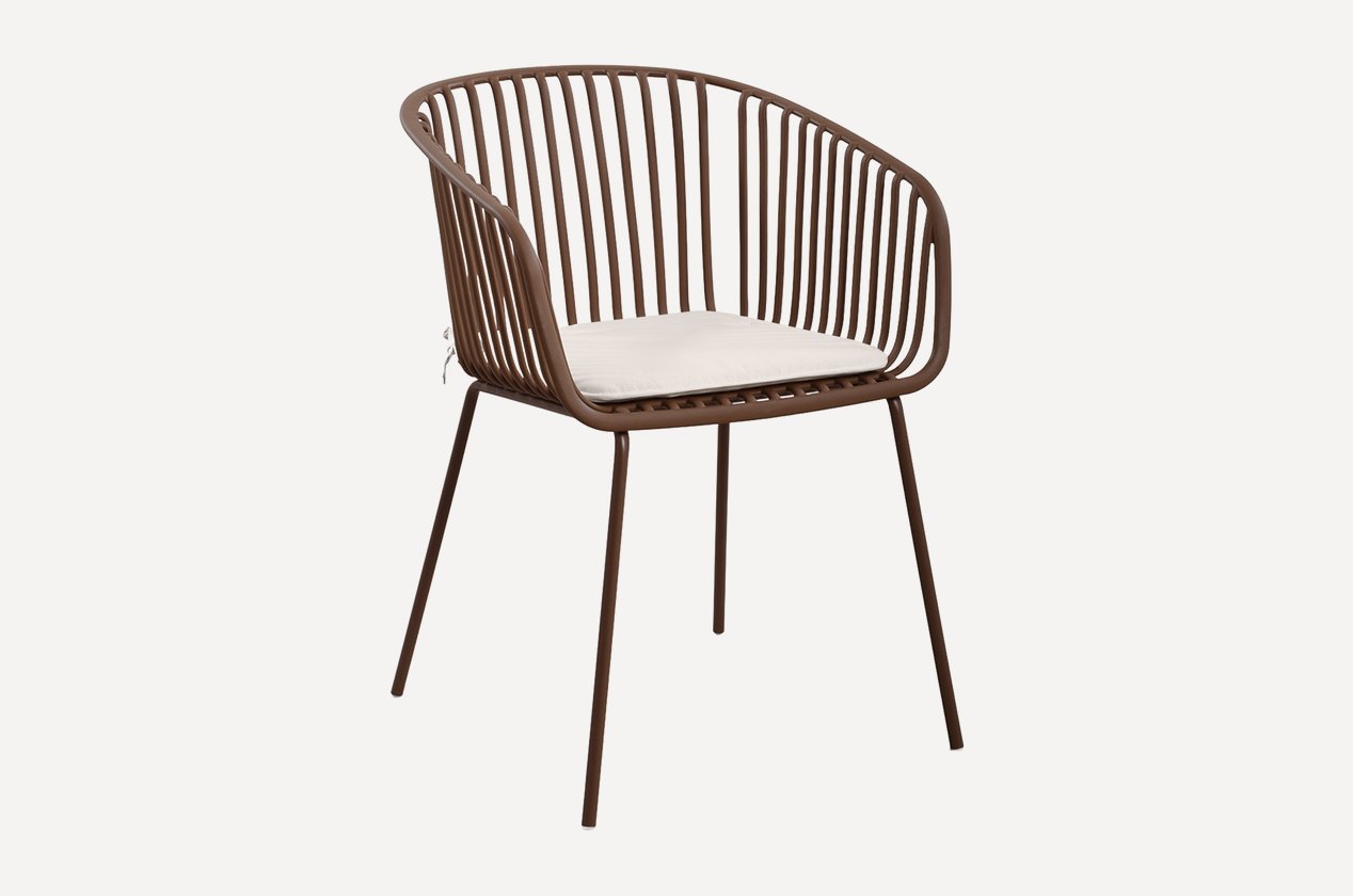 Стул Lira Patio 57×56 см — коричневый