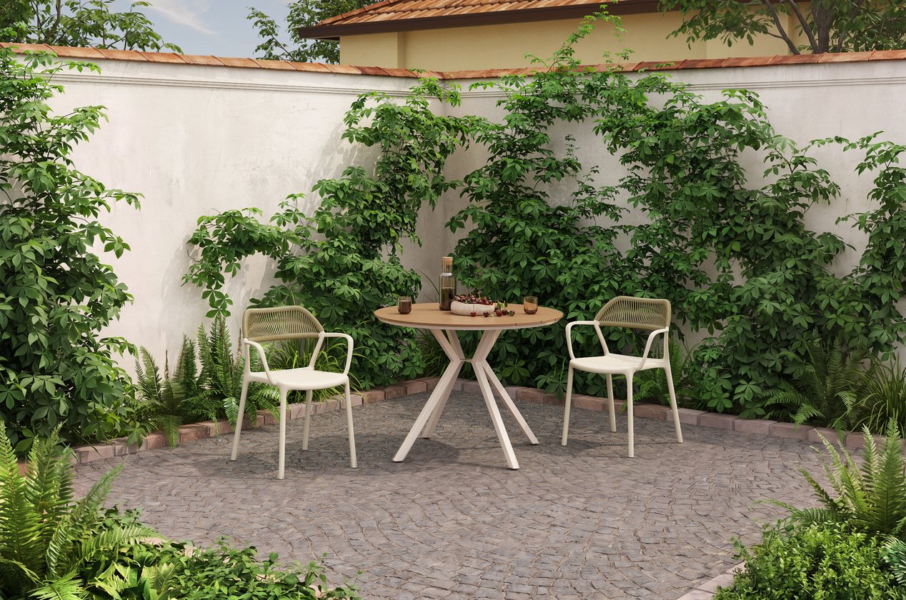 Aylan Patio bej bog‘ mebeli to‘plami