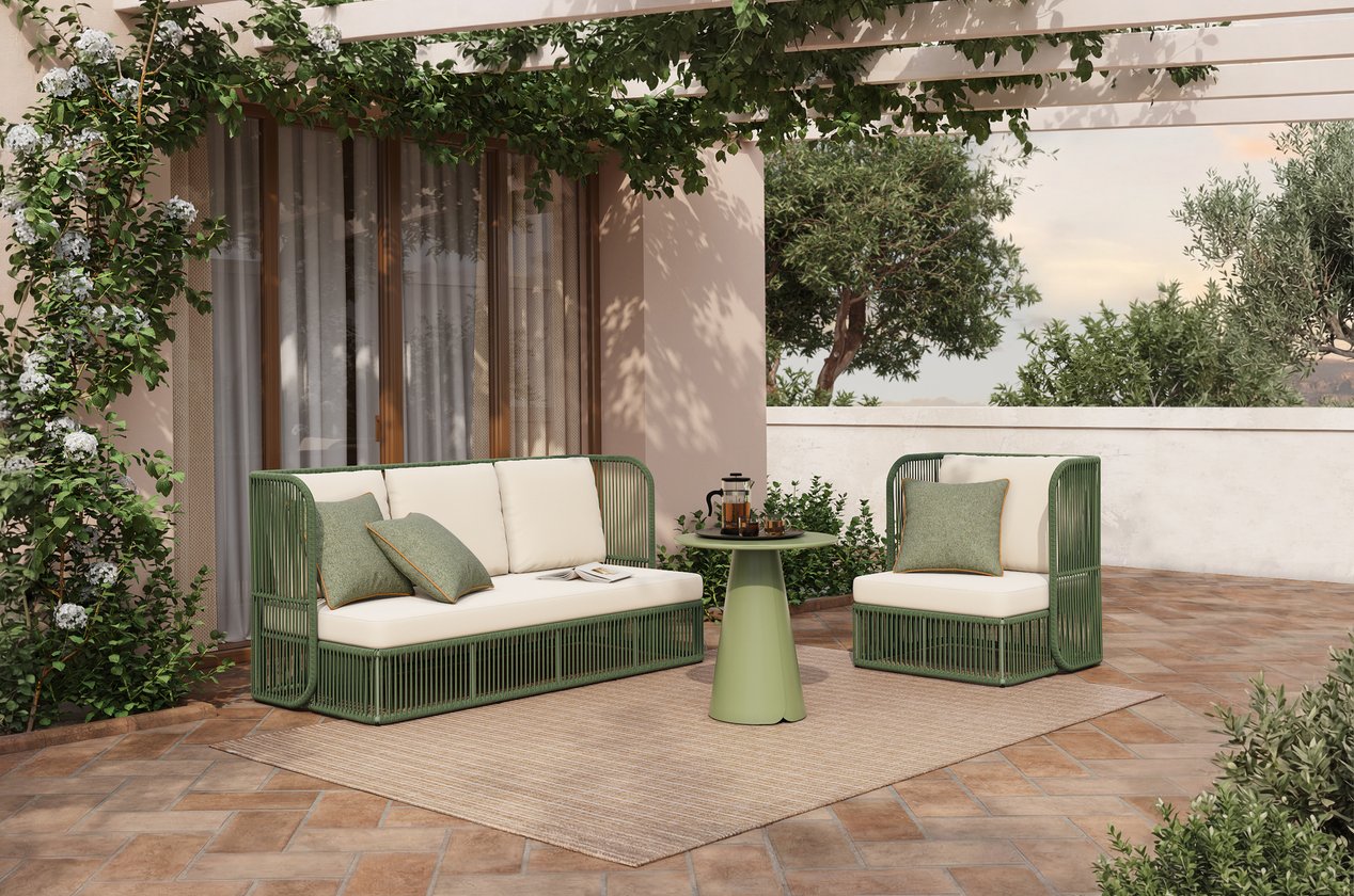 Комплект садовой мебели Ravo Garden — оливковый