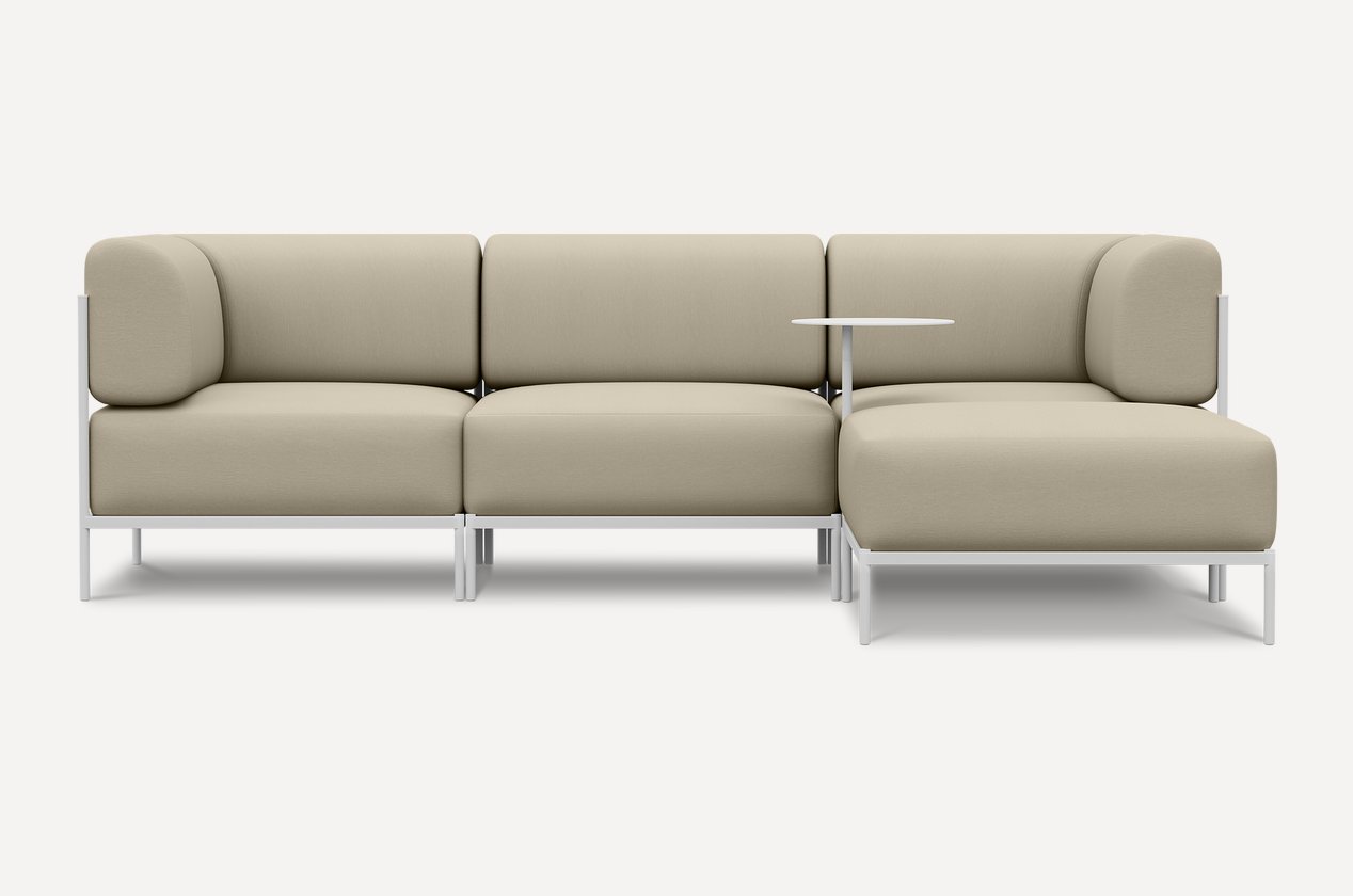 Диван Aster Line широкий 243 см модульный — бежевый