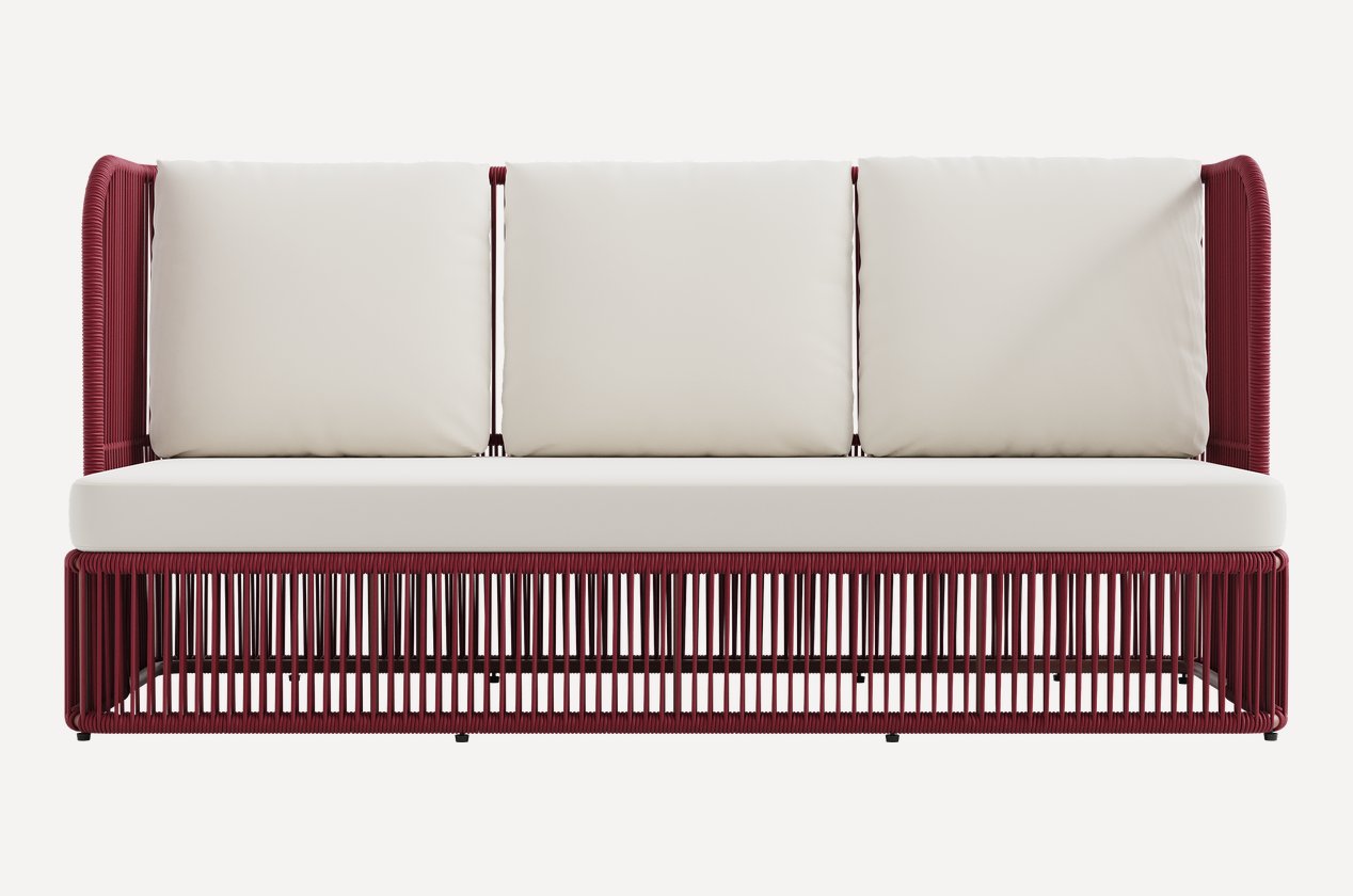 Ravo Garden uch kishilik 189 sm sut rang / bordo divan