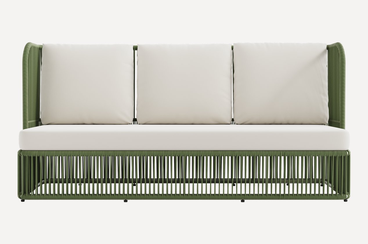 Ravo Garden uch kishilik 189 sm sut rang / zaytun rang divan