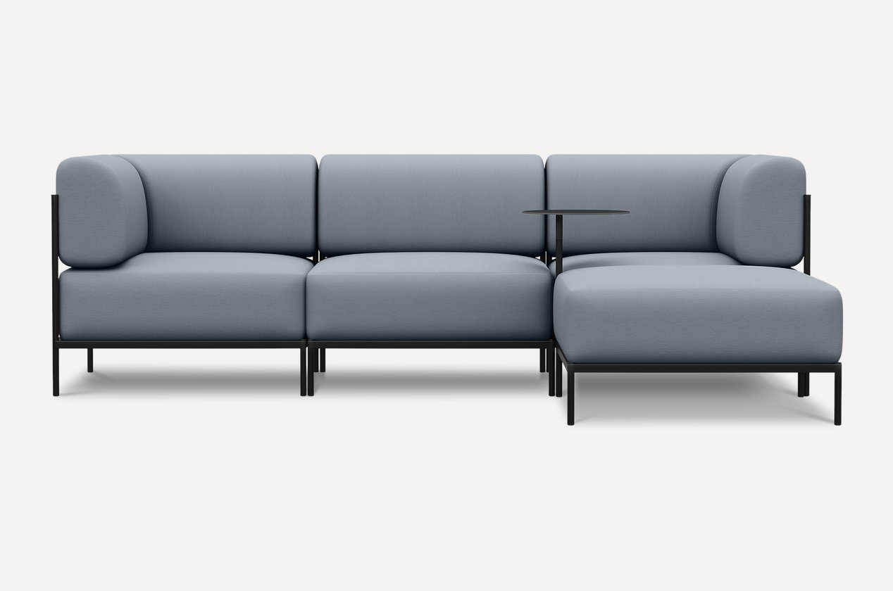 Sabo Compact keng 243 sm modulli ko‘k divan