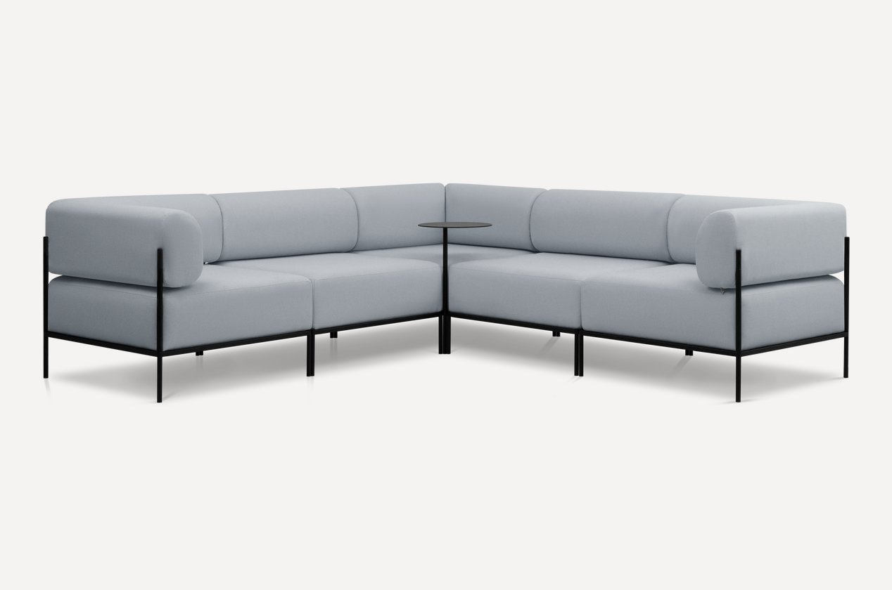 Samar keng 243 sm modulli kulrang divan