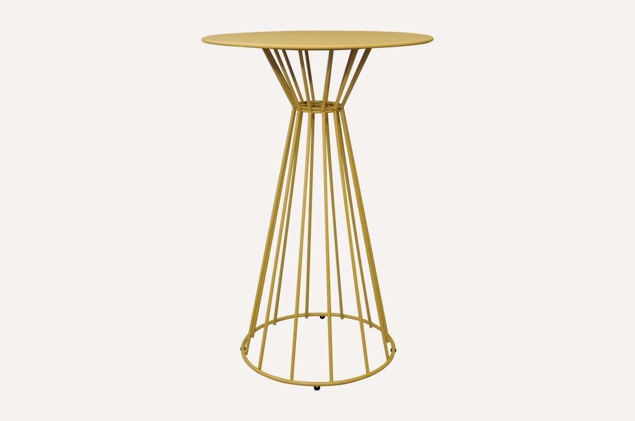 Стол Mavsum Patio 70 см — жёлтый